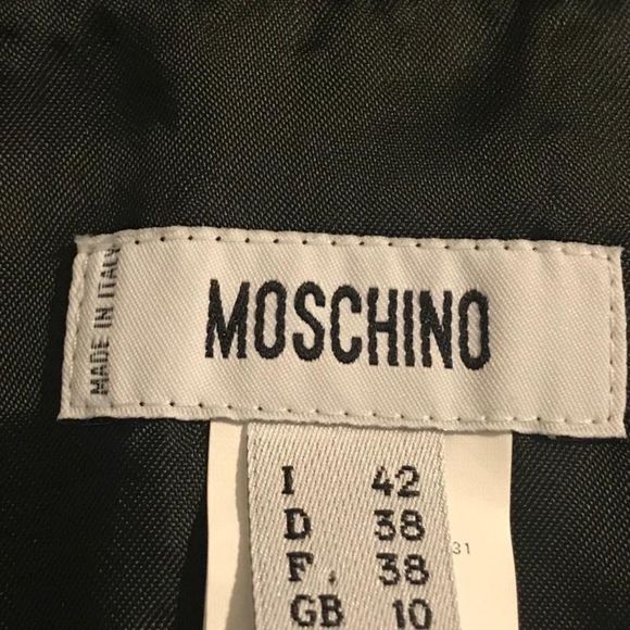 Moschino size 8 black pencil skirt  - Picture 5 of 8